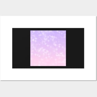 Pastel Sparkles Pattern Posters and Art